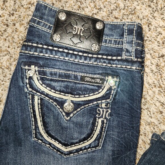 Miss Me Signature Rise Bootcut Jeans – Size 29 – Style MW540684 - Picture 6 of 16